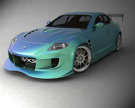 Mazda Tuned Green Car Fast Hd Wallpaper Peakpx