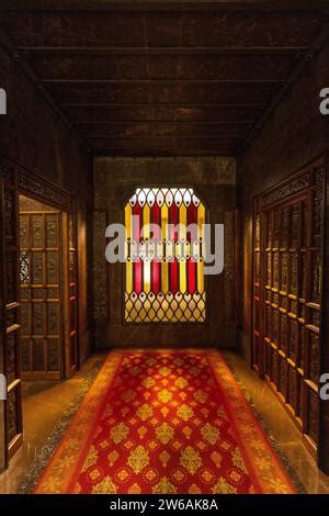 The interior of Palau Güell Barcelona Spain Stock Photo Alamy