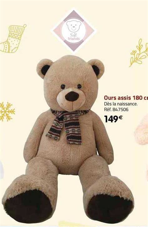 Promo Ours Assis 180 Cm chez La Grande Récré iCatalogue fr