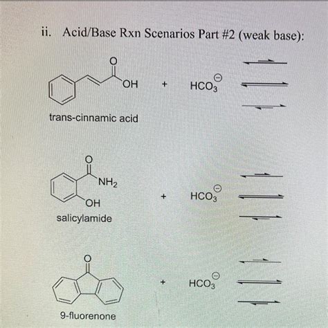 Solved Draw The Products Of The Acid Base Reactions Below