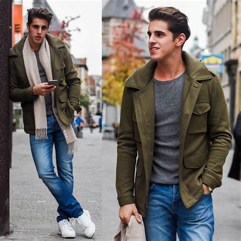 Resultado De Imagen Para Chaqueta Verde Mensfashionwork Military Jacket Outfits Olive