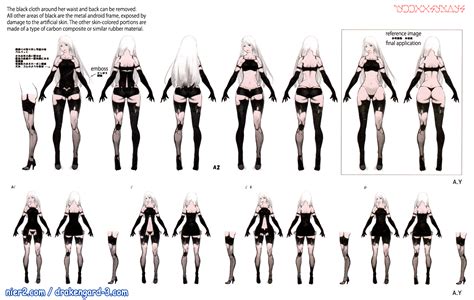 A Nier Automata Characters Design Modelado De Personajes Dise O De