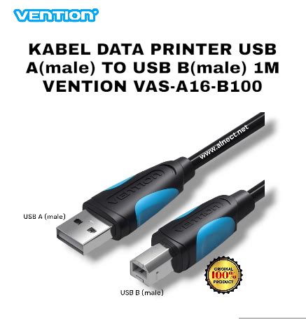 Jual Kabel Vention Vas A M Usb Type A Male To B Male Printer