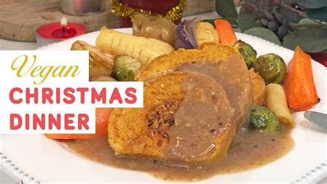 Easy Vegan Christmas Dinner With Home Made Cranberry Gravy And Gluten Free Youtube