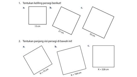 Soal Matematika Kelas 4 Keliling Dan Luas Bangun Datar Riset