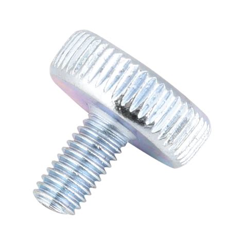 Knurled Thumb Screws M Zinc Plated Carbon Steel Flat Knurled Head