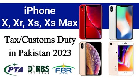 PTA Tax On IPhone X XR XS XS Max In Pakistan 2023 PTA Tax New