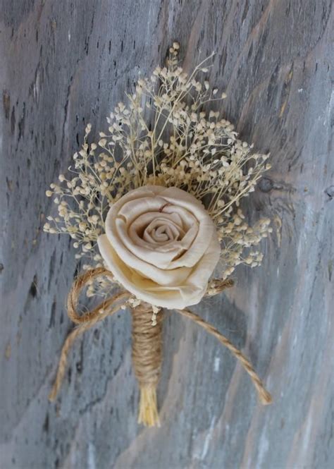 Rustic Boutonniere Groom Boutonniere Groomsman Boutonniere Dried