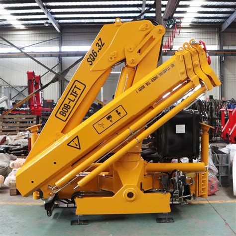 Lorry Truck Mounted Folding Arm Mini 6ton Hydraulic Knuckle Boom Crane