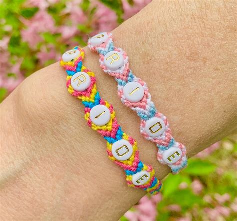 Lgbtq Pride Flag Beaded Bracelet Queer Trans Pansexual Etsy