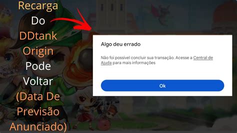 Recarga Do Ddtank Origin Pela Google Play Store Do Android Pode Voltar