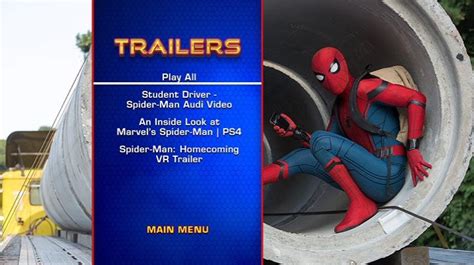 Spider Man Dvd Menu