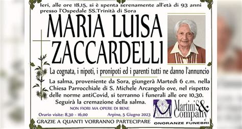 Arpino Comunità in lutto per la dipartita della professoressa Maria