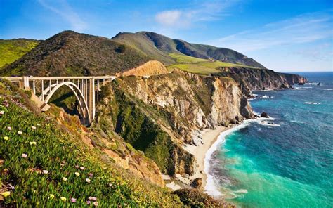 Mcway Waterfall Big Sur California Wallpapers Wallpaper Cave