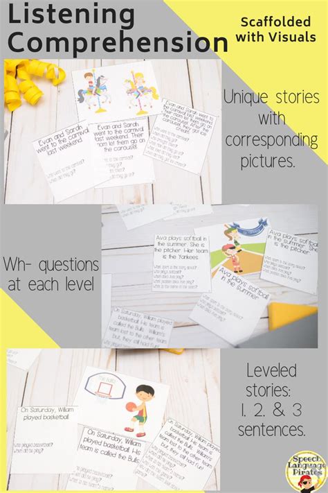 Listening Comprehension Scaffolded With Visuals And Sentence