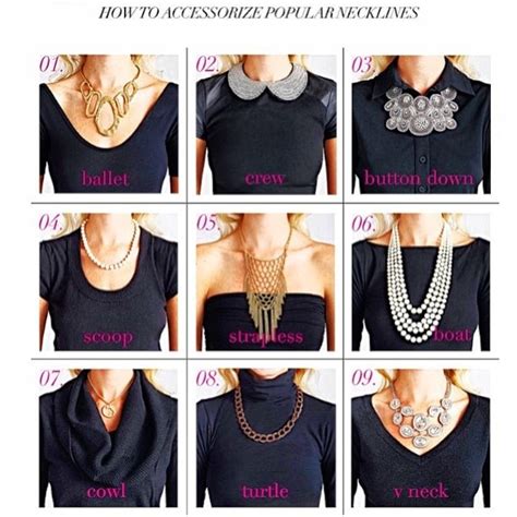 How To Accessorize Different Necklines Fashion Style Clothes