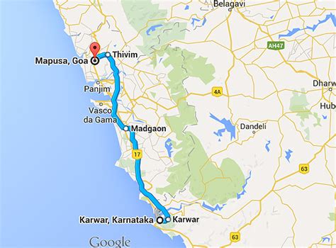 mapusa-karwar-map – Musafir Namah