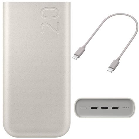 PowerBank Bateria Do Telefonu Samsung Kabel USB C 45W PD 20000