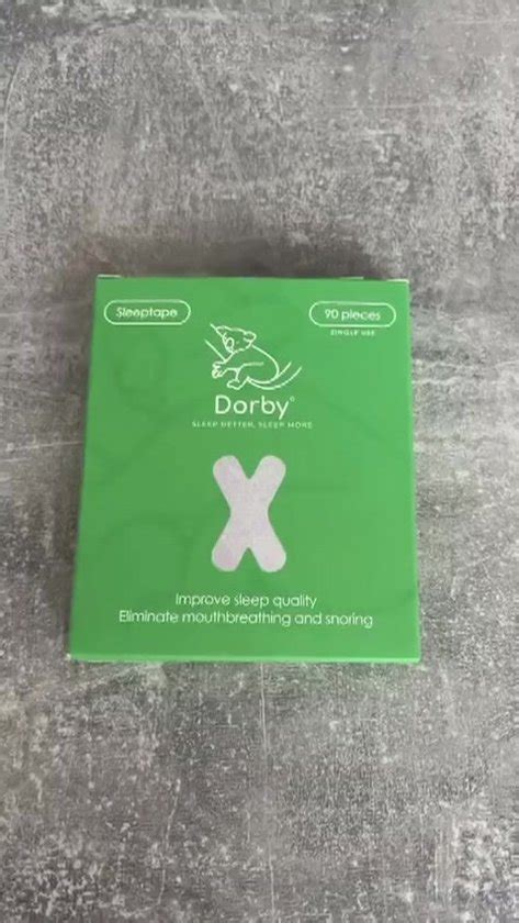 Dorby Anti Snurk Mondtape St Mouth Tape Beter Slapen Met