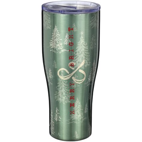 Destination Holiday Merry Bright Stainless Steel Tumbler Shop Cups