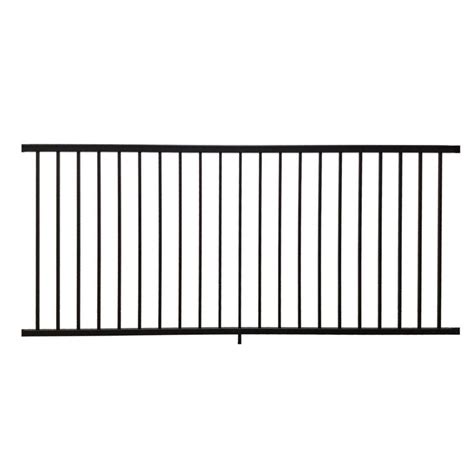 Weatherables Stanford 36 In H X 96 In W Textured Black Aluminum Railing Kit Cbr B36 A8 The