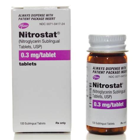 nitrostat sublingual tablets medline