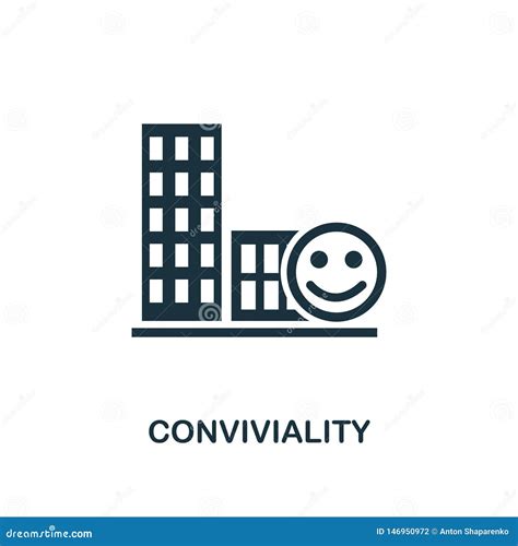 Conviviality Icon Premium Style Design From Urbanism Icon Collection