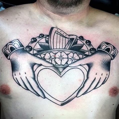 50 Claddagh Tattoo Designs For Men Irish Icon Ink Ideas