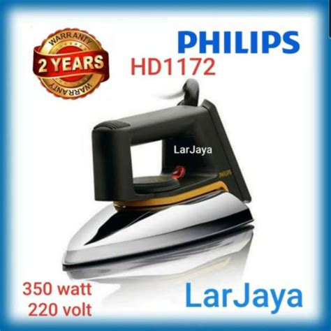 Jual Setrika Philips Hd Ceramic Coating Dry Iron Hd Watt