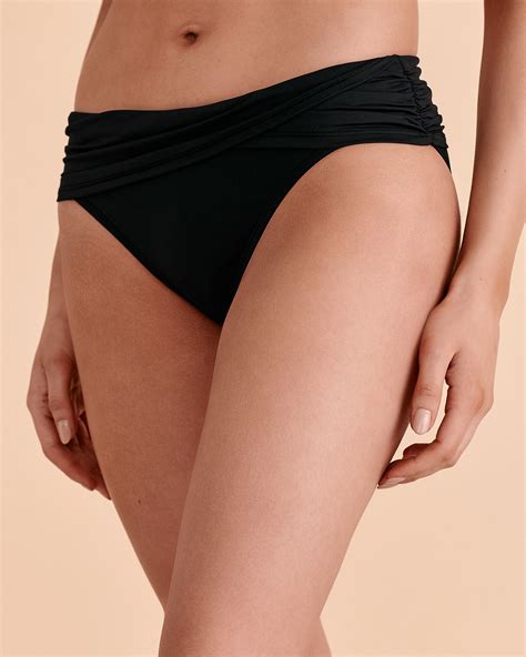 Bleu Rod Beattie All About You Twisted Waistband Bikini Bottom Black