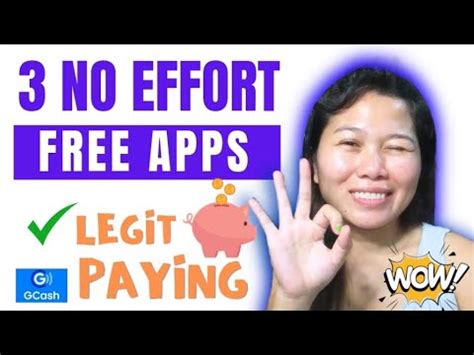 3 NO EFFORT FREE APPS NA LEGIT AT NAGBABAYAD DIRECT GCASH NO HASSLE