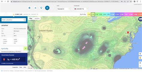 Online Service Geo Zone Tool Snow Load Wind Speed And Seismic Load