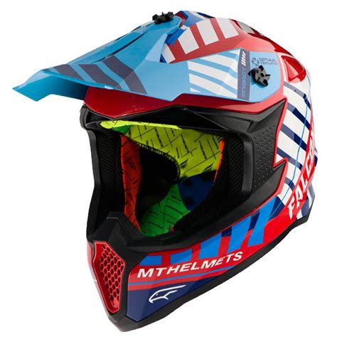 MT Helmets Casque Motocross Falcon Energy Bleu Motardinn