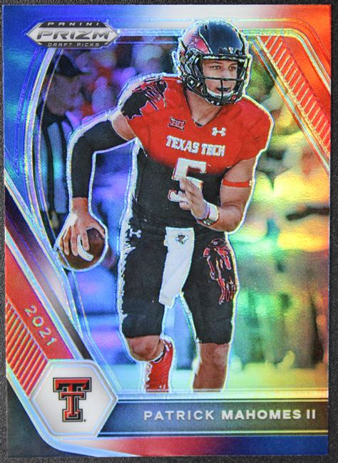 Patrick Mahomes II 2021 Panini Prizm Draft Picks Prizms Red White And