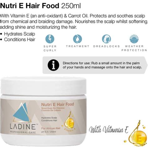 Ladine Nutri E Hair Food 250ml Splendit