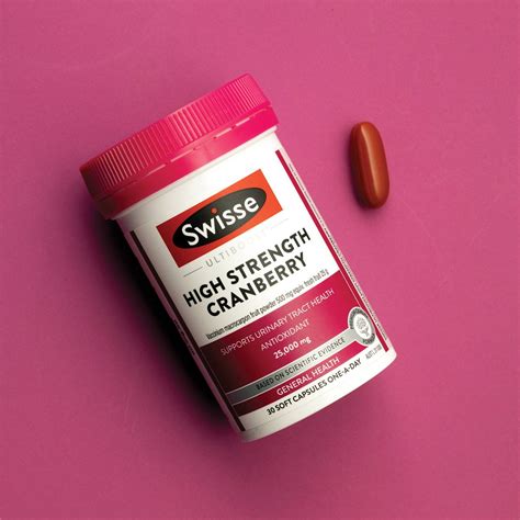 Swisse Ultiboost High Strength Cranberry Capsules 30 Pack Woolworths