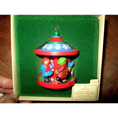 1981 Hallmark Skater's Carousel Dated Christmas Ornament 4th in Series ...