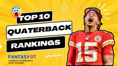 Top 10 Quarterback Rankings 2023 Fantasy Football Youtube