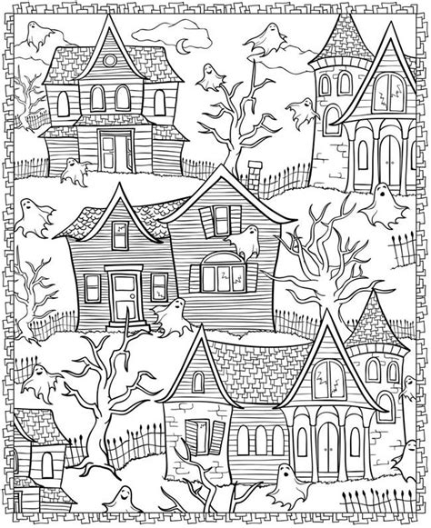 Free Printable Halloween Coloring Pages Adults Coloring Nation