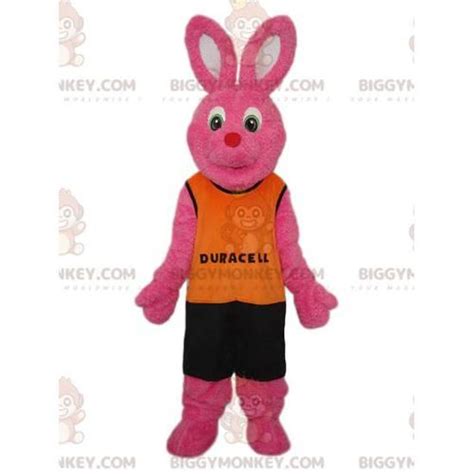 Costume De Mascotte Biggymonkey Du Lapin Rose De Duracell Cdiscount