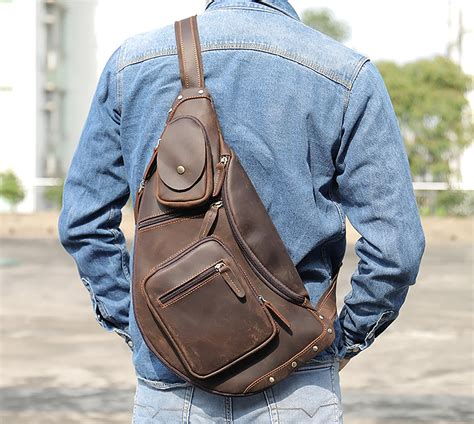 leather sling bag