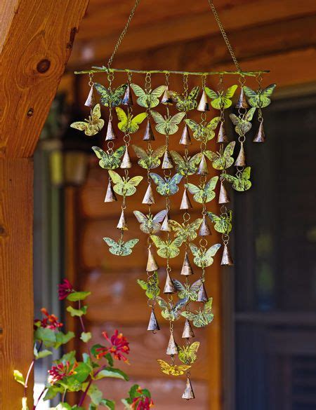 Butterfly Wind Chimes With Bells Gardeners Supply Wind Chimes