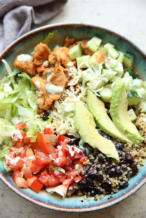 Chicken Quinoa Burrito Bowls Real Life Dinner