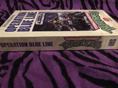 Vintage Teenage Mutant Ninja Turtles Operation Blue Line Vhs Tmnt