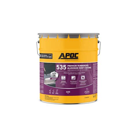 APOC 535 Silver Shield Rubberized Aluminum Roof Coatings