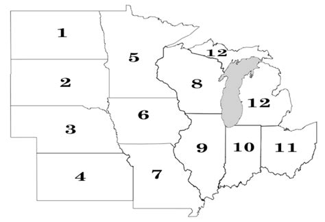 Midwest States and Capitals Diagram | Quizlet