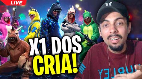 FREE FIRE AO VIVO X1 DOS CRIA JOGANDO INSCRITOS SALA