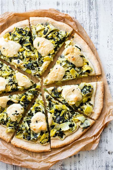 Spinach Artichoke Pizza Paleo Vegan The Paleo Running Momma