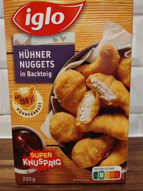 Iglo Huhner Nuggets In Backteig Kal Rie Kj A Nutri N Hodnoty