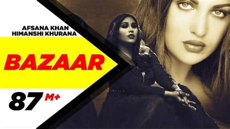 BAZAAR LYRICS Afsana Khan Himanshi Khurana